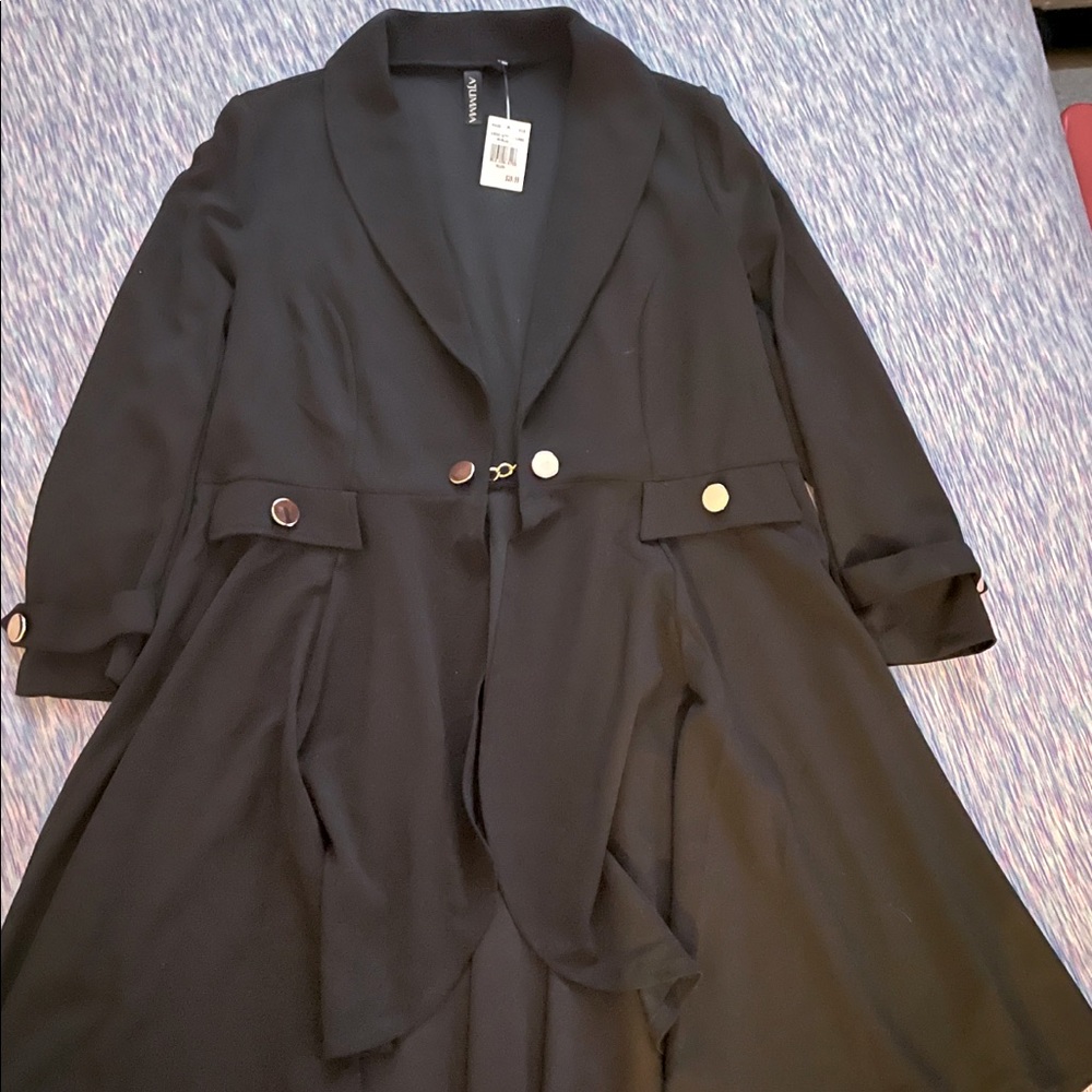 Elegant Black Blazer Coat